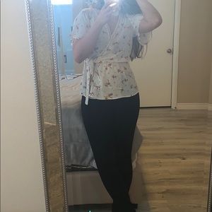 Flowy flower print top